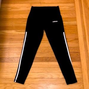 Adidas three striped leggings